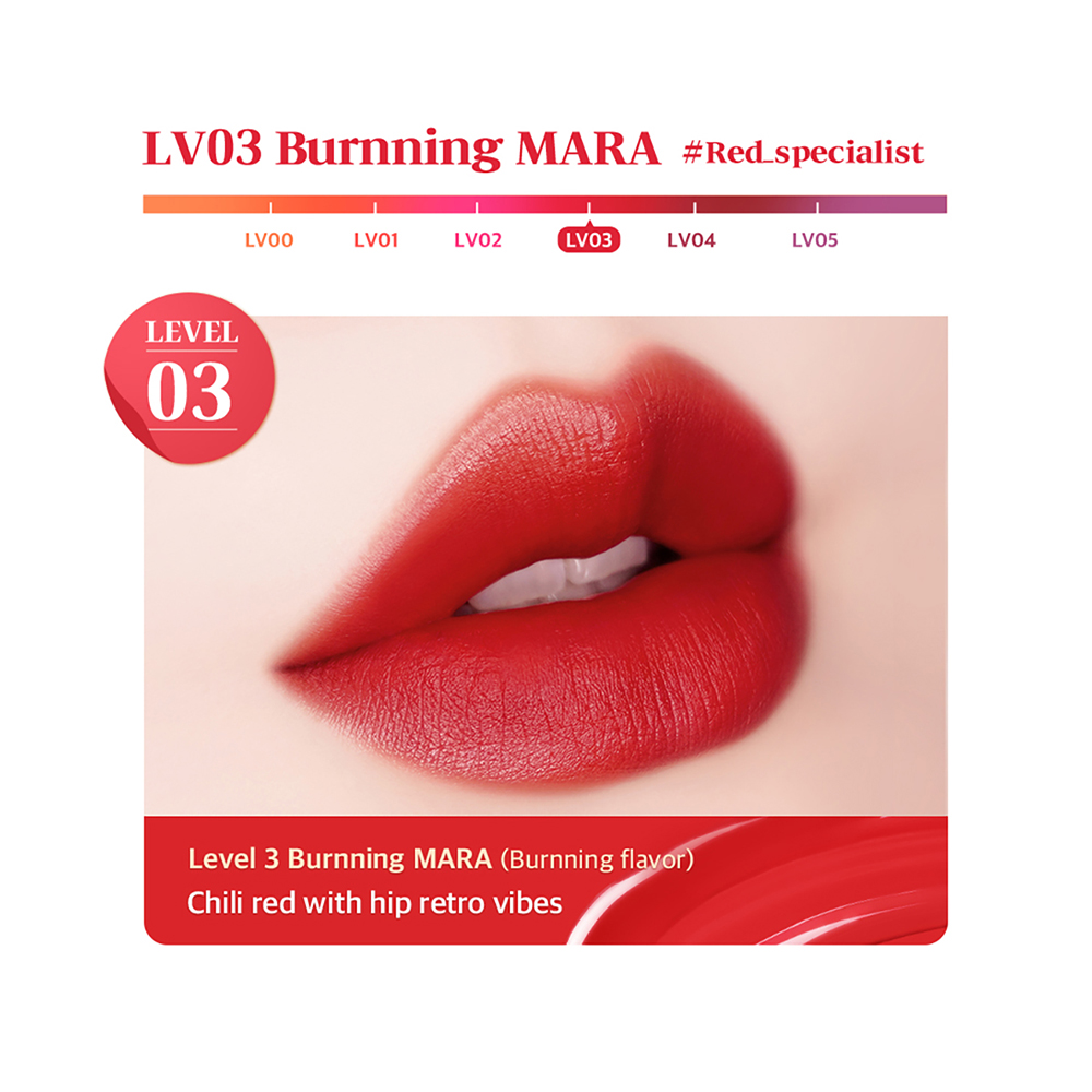 Mara Hot Water Tint Nuantator pentru buze LV03 Burnning MARA