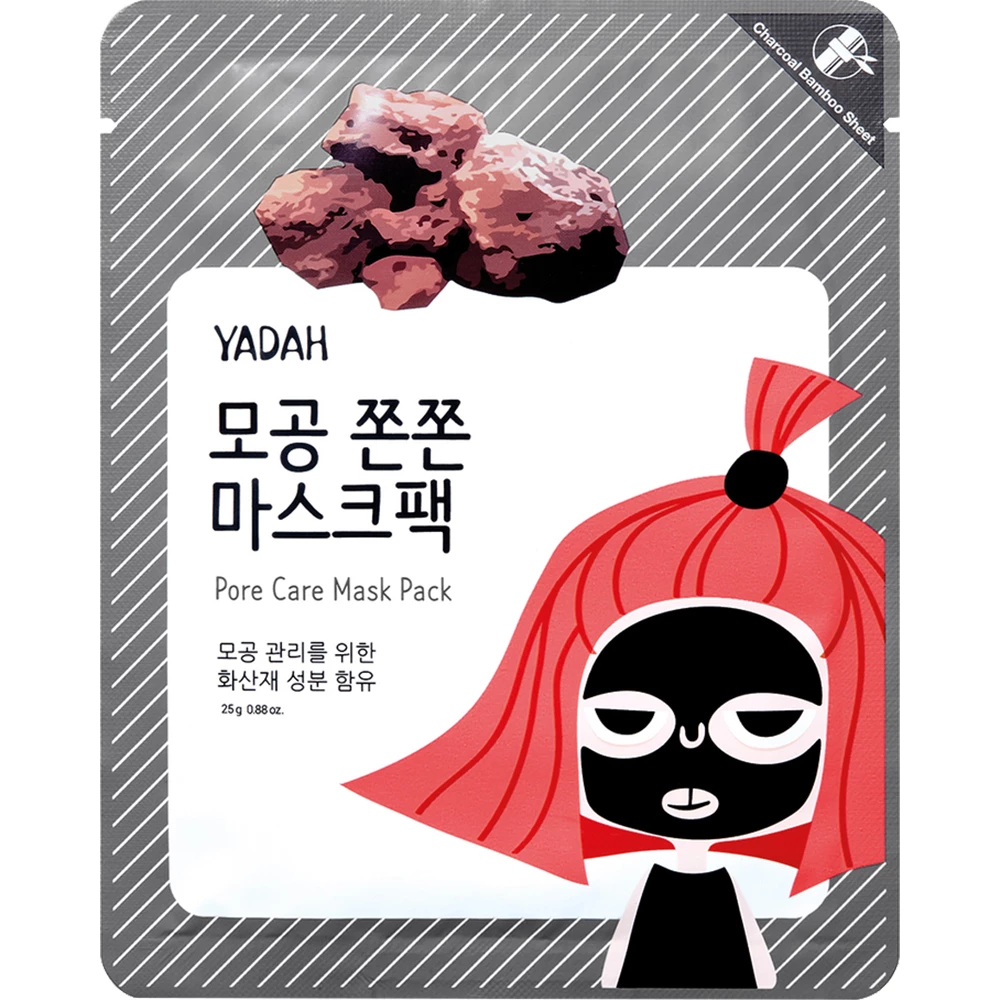 YADAH Pore Care Masca de fata cu carbune - Curatare profunda si ingrijire anti-acnee, 25 g