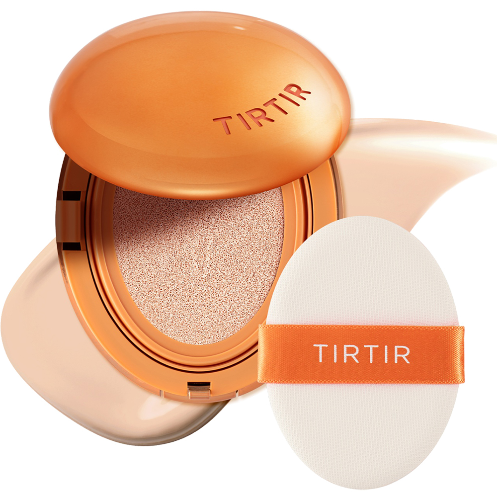 TIRTIR Mask Fit Ai Filter Cushion, 19C Petal, 18 gr - fond de ten cushion formulat cu niacinamida si acid ascorbic, care contribuie la uniformizarea tenului si la mentinerea aspectului neted al pielii