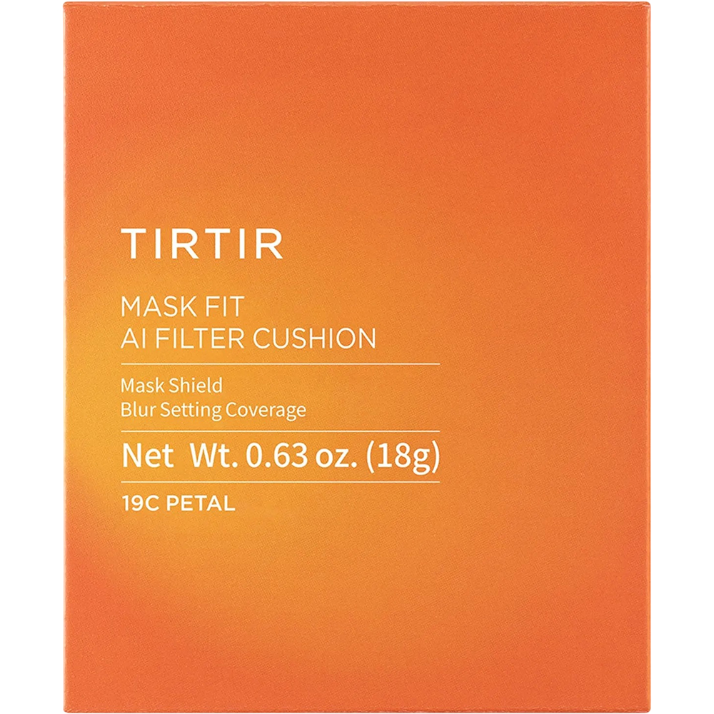 TIRTIR Mask Fit Ai Filter Cushion, 19C Petal, 18 gr - fond de ten cushion formulat cu niacinamida si acid ascorbic, care contribuie la uniformizarea tenului si la mentinerea aspectului neted al pielii