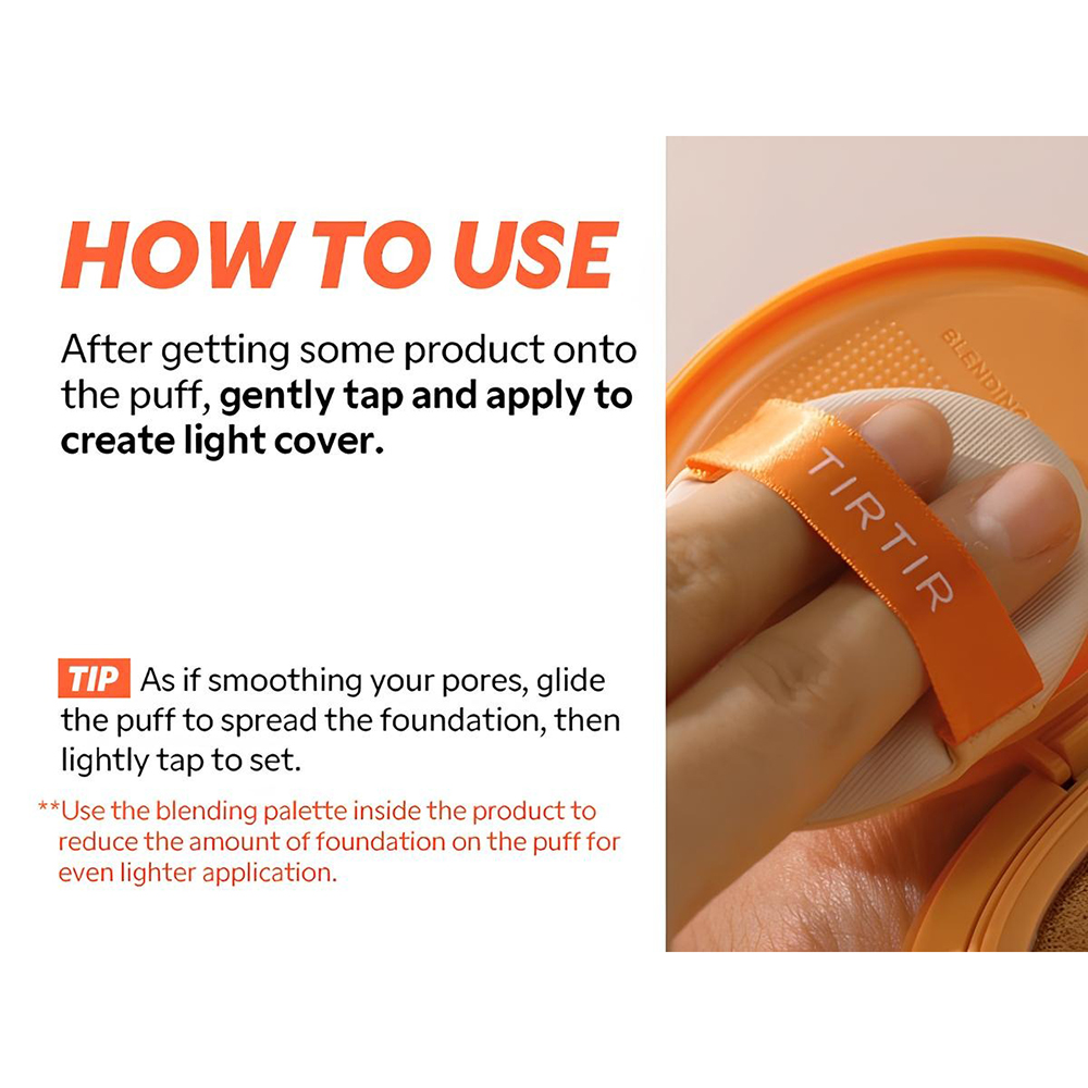 TIRTIR Mask Fit Ai Filter Cushion, 19C Petal, 18 gr - fond de ten cushion formulat cu niacinamida si acid ascorbic, care contribuie la uniformizarea tenului si la mentinerea aspectului neted al pielii