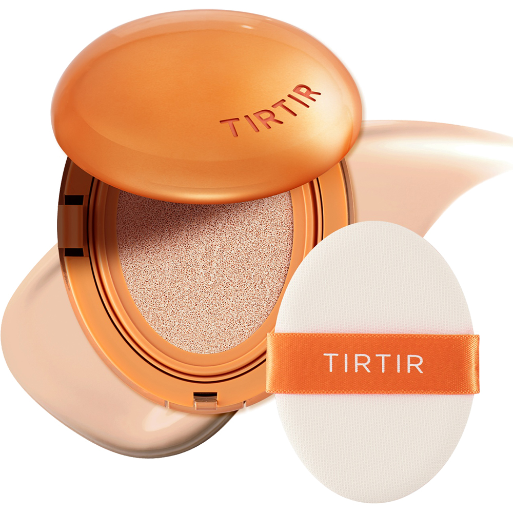 TIRTIR Mask Fit Ai Filter Cushion, 21C Cool Ivory, 18 gr - fond de ten tip cushion semi-mat formulat cu niacinamida si acid ascorbic, care contribuie la uniformizarea tenului si la mentinerea aspectului neted al pielii