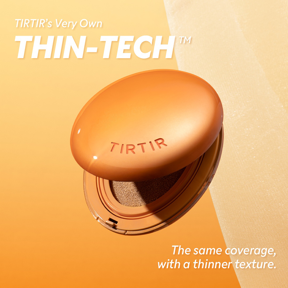 TIRTIR Mask Fit Ai Filter Cushion, 21C Cool Ivory, 18 gr - fond de ten tip cushion semi-mat formulat cu niacinamida si acid ascorbic, care contribuie la uniformizarea tenului si la mentinerea aspectului neted al pielii