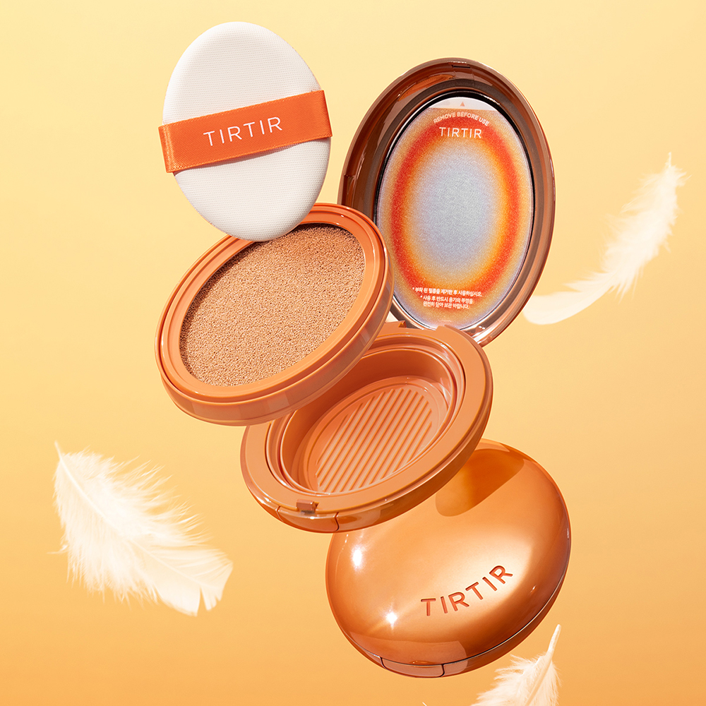 TIRTIR Mask Fit Ai Filter Cushion, 23N Sand, 18 gr - fond de ten cushion formulat cu niacinamida si acid ascorbic, care contribuie la uniformizarea tenului si la mentinerea aspectului pielii