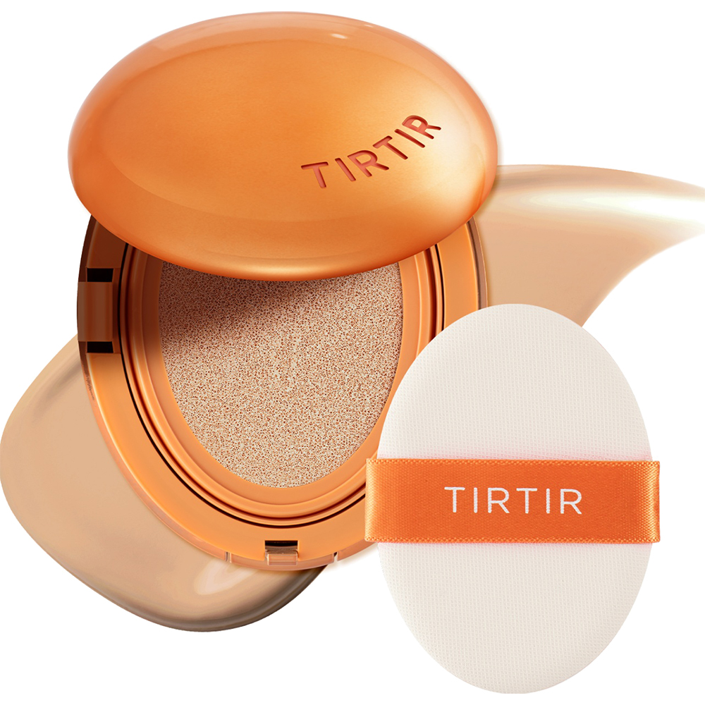 TIRTIR Mask Fit Ai Filter Cushion, 24N Latte, 18 gr - fond de ten cushion formulat cu niacinamida si acid ascorbic, care contribuie la uniformizarea tenului si la mentinerea echilibrului pielii