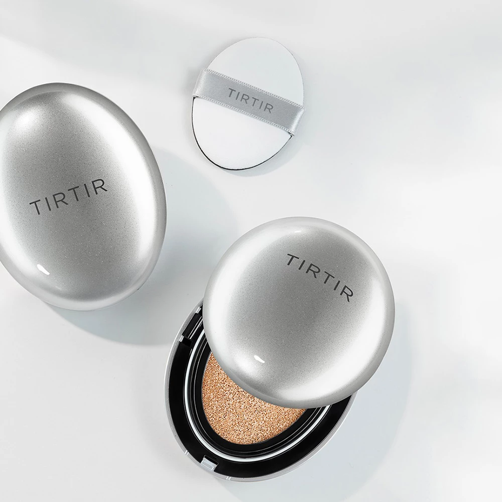 TIRTIR Mask Fit Aura Fond de Ten Cushion 21C Cool Ivory - Acoperire Naturala si Hidratare Profunda, 18g