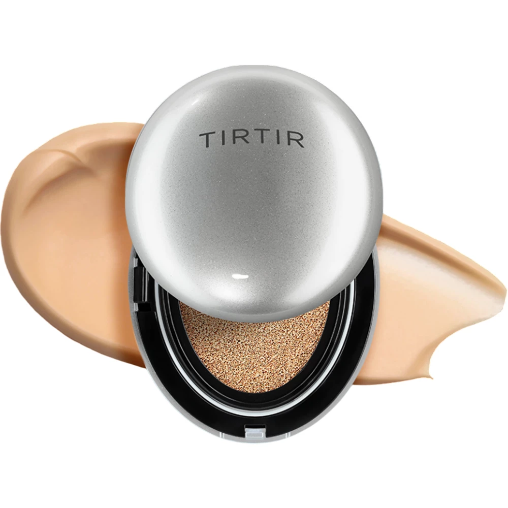 TIRTIR Mask Fit Aura Fond de Ten Cushion 25N Mocha - Acoperire ajustabila si hidratare intensa, 18g