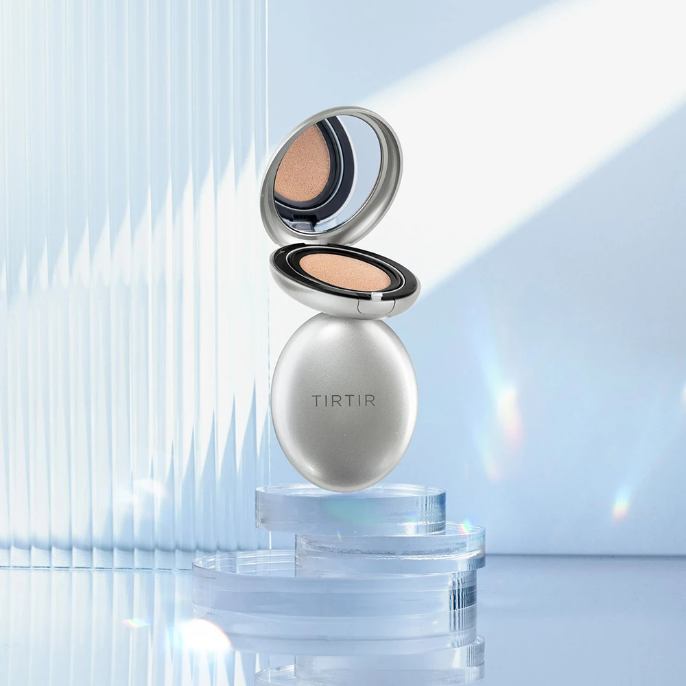 TIRTIR Mask Fit Aura Fond de Ten Cushion 27C Cool Beige - Acoperire Ajustabila si Hidratare Profunda, 18g