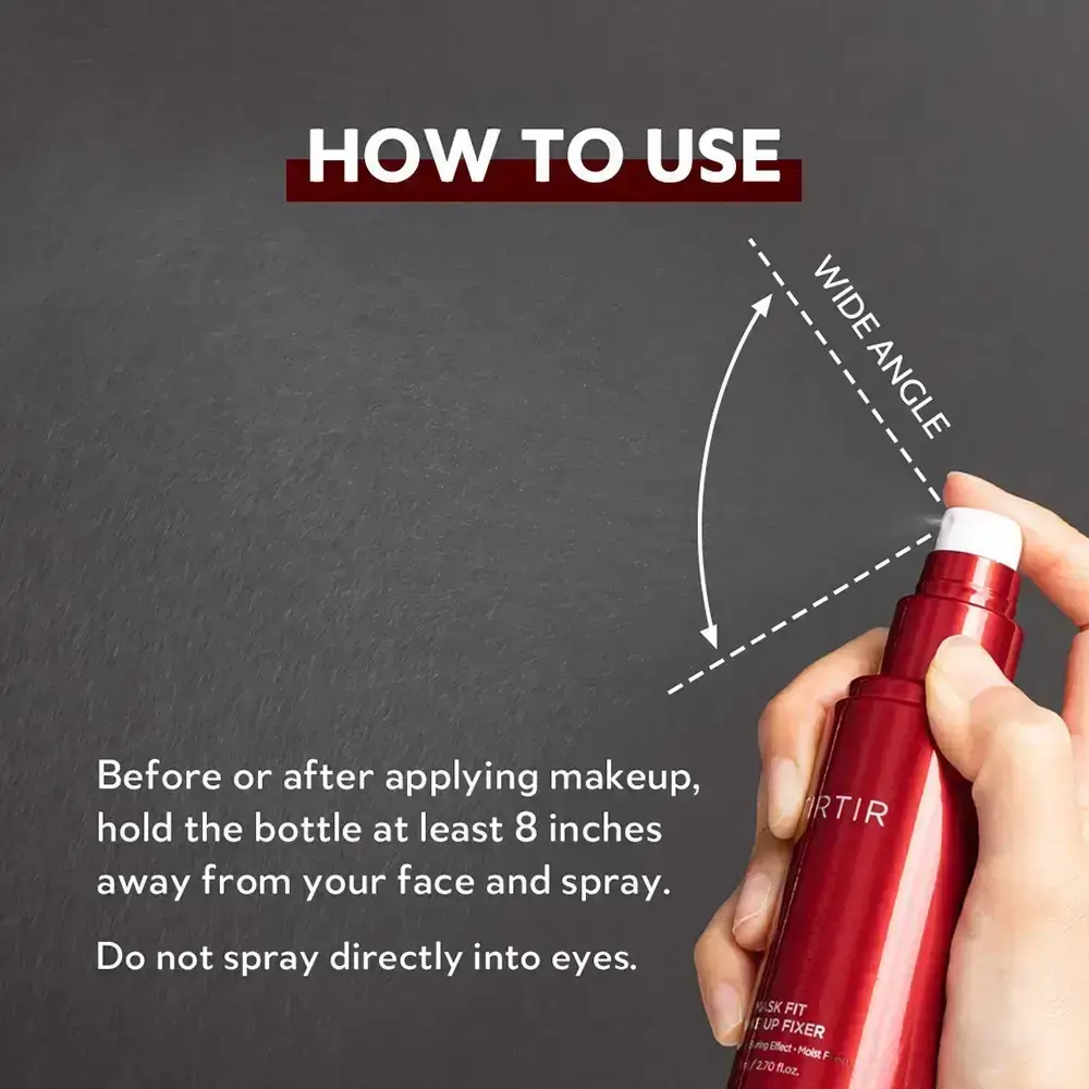 TIRTIR Mask Fit Spray Fixare Machiaj - Control Sebum si Rezistenta 24h, Efect Blurare si Fixare Uniforma, 80 ml