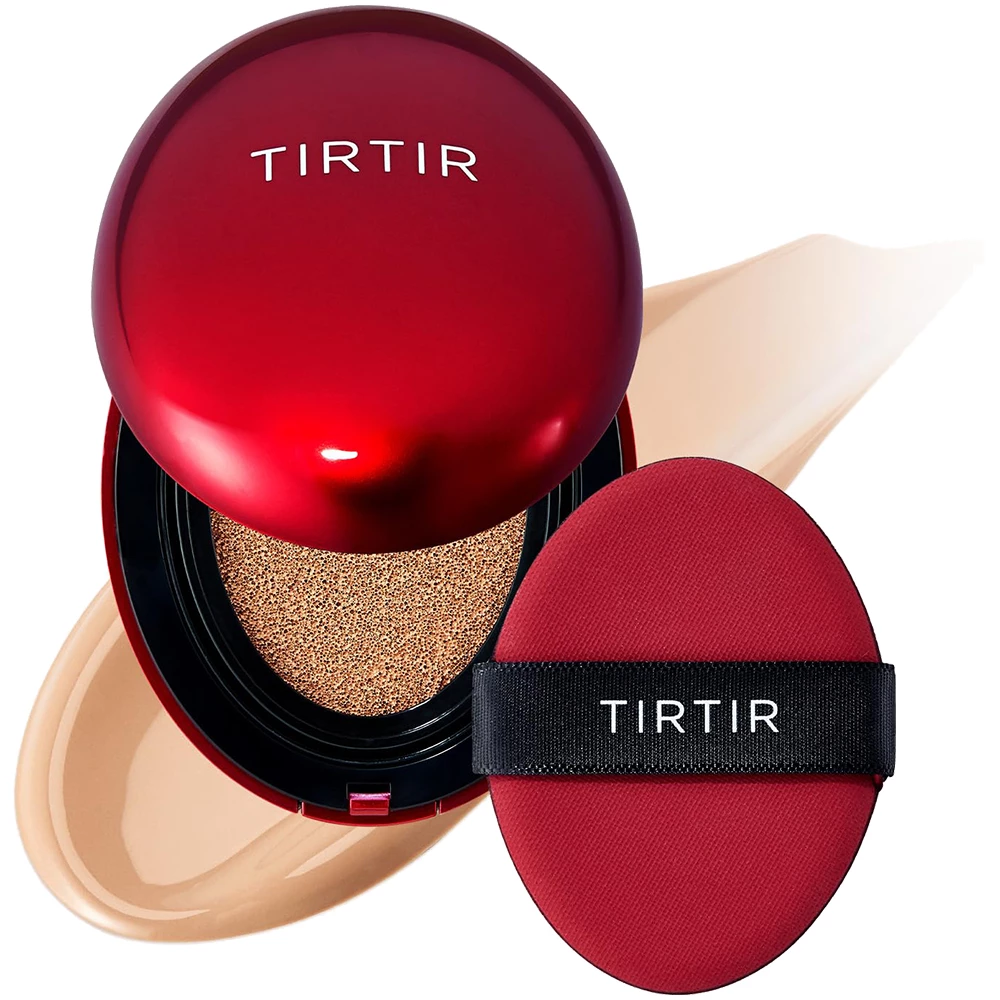 TIRTIR Mask Fit Red Cushion Fond de Ten Compact 25N Mocha - acoperire ridicata si finisaj satinat de pana la 72 de ore, 18g