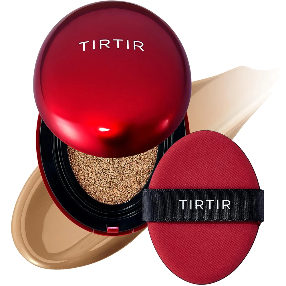 TIRTIR Mask Fit Red Cushion Fond de Ten Compact 34W Toffee - acoperire ridicata si finisaj satinat de pana la 72 de ore, 18g