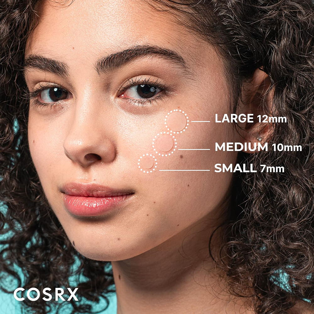 COSRX Master Patch Original Fit, 24 buc - plasturi formulati cu hidrocoloid, care contribuie la absorbirea sebumului si impuritatilor si la mentinerea unei bariere protectoare pentru zona cu imperfectiuni
