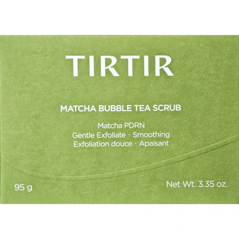 TIRTIR Matcha Bubble Tea Scrub, 95gr - exfoliant formulat cu acid salicilic si gluconolactona, care contribuie la exfolierea delicata si la ingrijirea zonelor cu exces de sebum sau aspect aspru