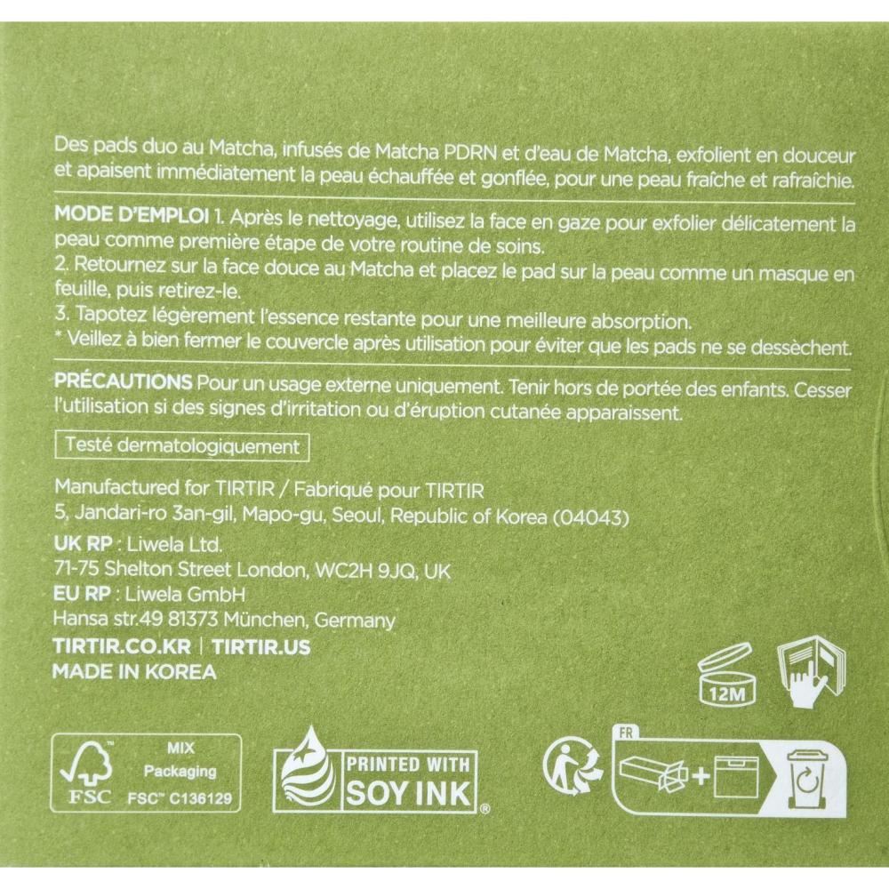 Matcha Tea Pads Toner de fata dischete  70 buc