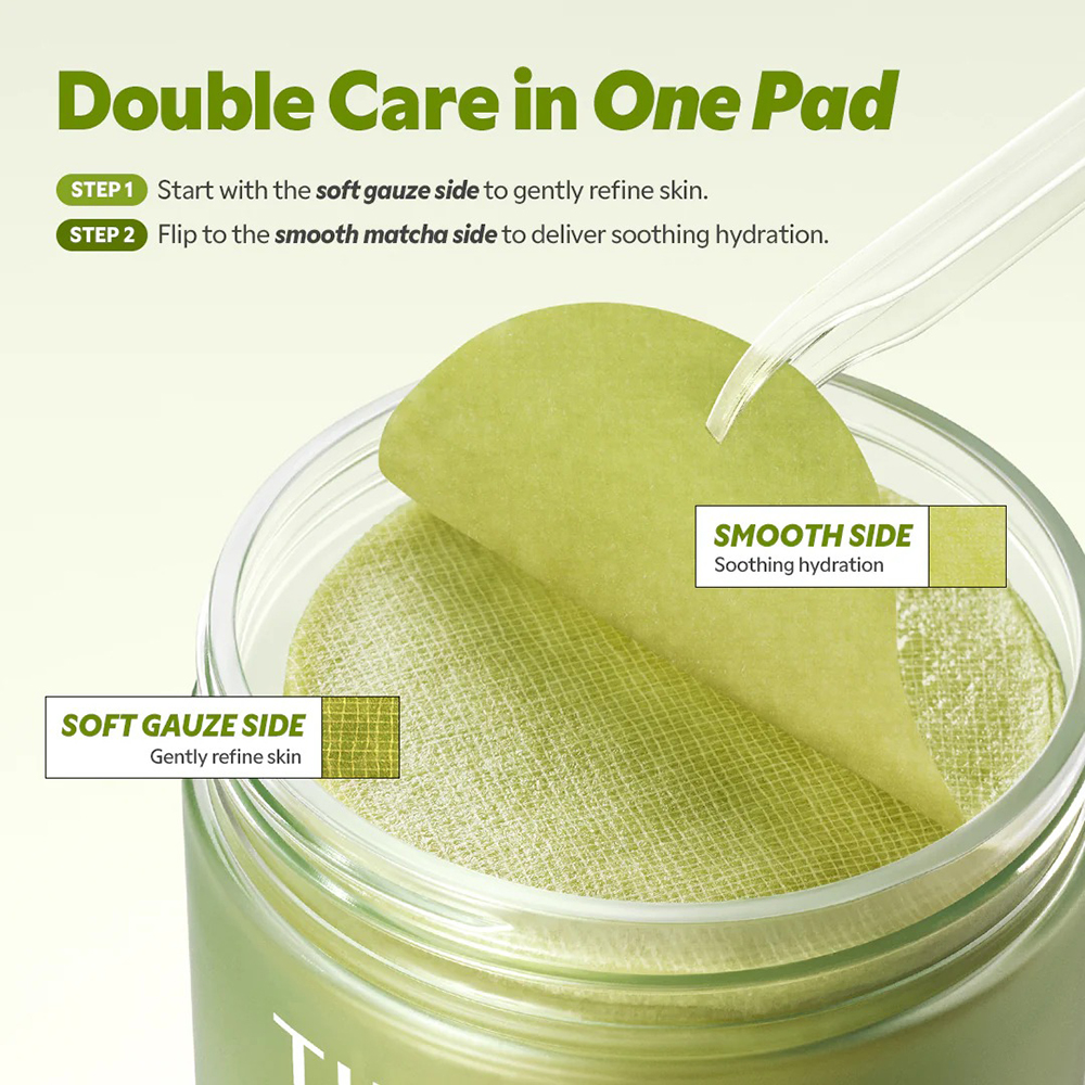 Matcha Tea Pads Toner de fata dischete  70 buc