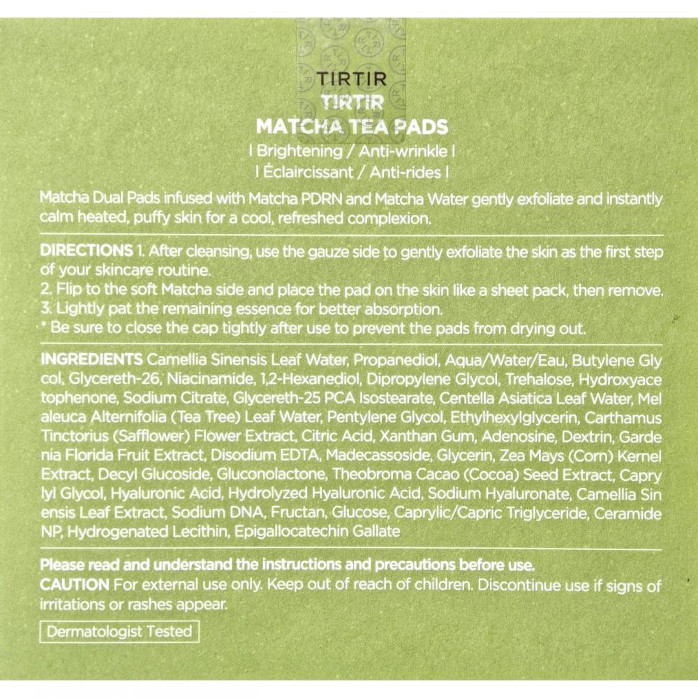 Matcha Tea Pads Toner de fata dischete  70 buc