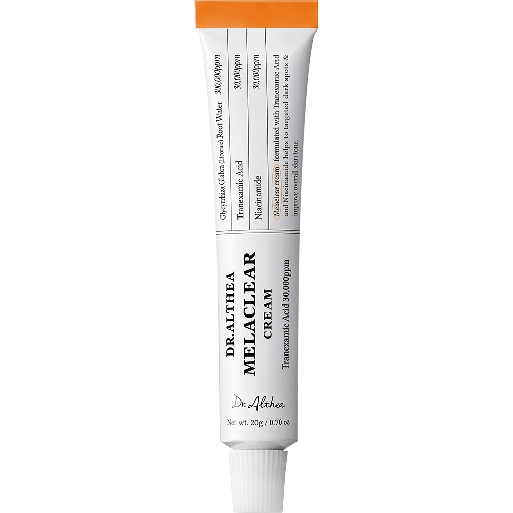 Dr. Althea Melaclear Cream 20 gr - Crema de fata formulata cu acid tranexamic 3% si niacinamida 3%, care contribuie la reducerea aspectului petelor pigmentare si la uniformizarea nuantei pielii