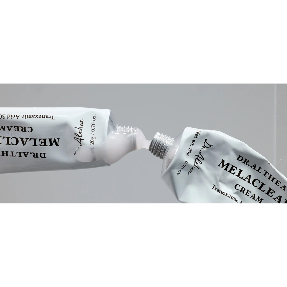 Dr. Althea Melaclear Cream 20 gr - Crema de fata formulata cu acid tranexamic 3% si niacinamida 3%, care contribuie la reducerea aspectului petelor pigmentare si la uniformizarea nuantei pielii