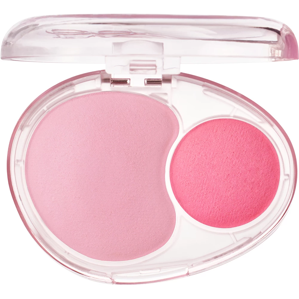 FWEE Mellow Dual Blusher Fard de Obraz PK01 Love Me Highkey - Blush Hidratant pentru Stralucire si Rezistenta Lunga Durata, 7.2 gr