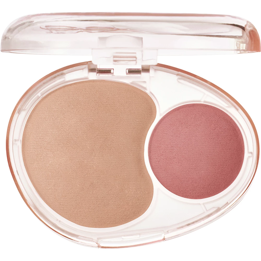 FWEE Mellow Dual Blusher Fard de Obraz RS02 Humming Talk - Blush Dual Hidratant si Rezistent, pentru Culoare Naturala si Stralucire, 7.2 gr
