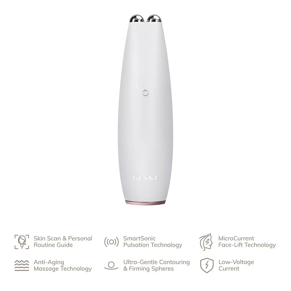 GESKE Starlight dispozitiv lifting facial Microcurent 6 in 1 - fermitate si netezire anti-imbatranire, compact si portabil, 150g