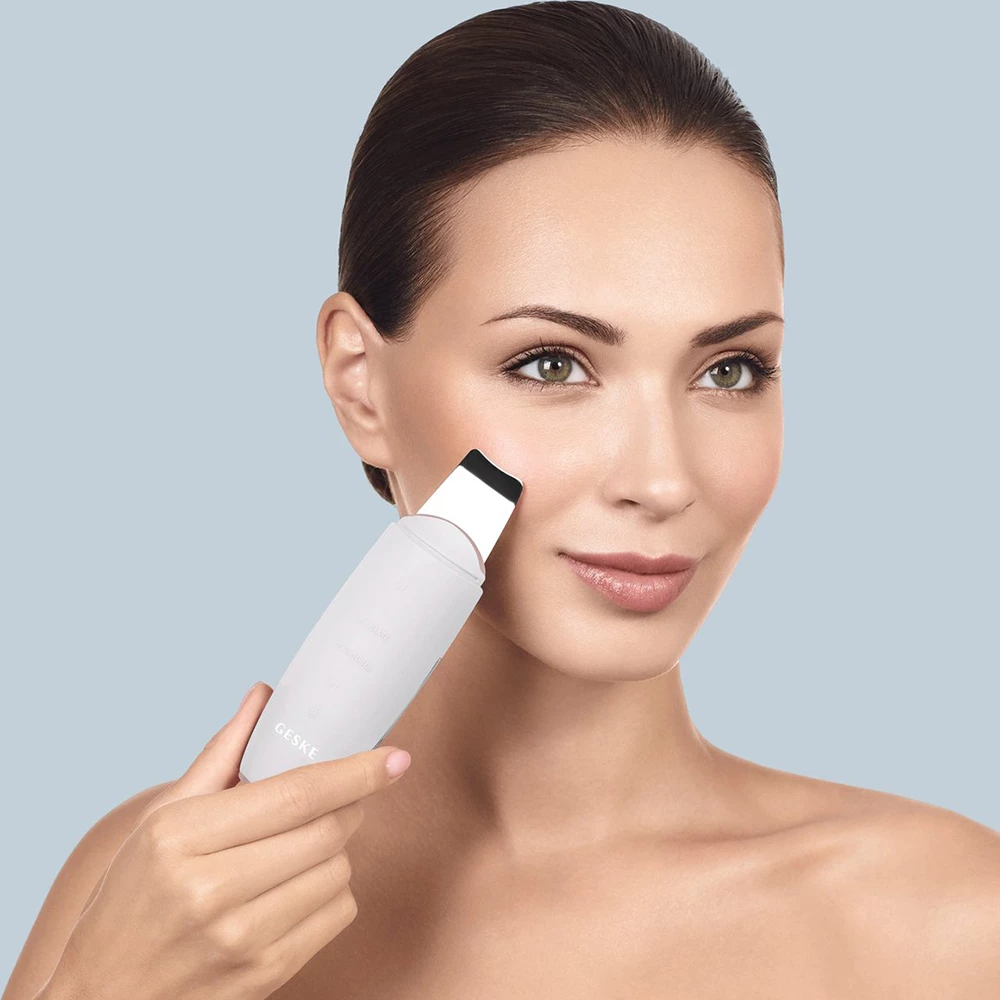 GESKE Starlight Spatula Ultrasonica pentru Ten 9 in 1 - Curatare Profunda si Lifting Facial cu Microcurenti, 150g