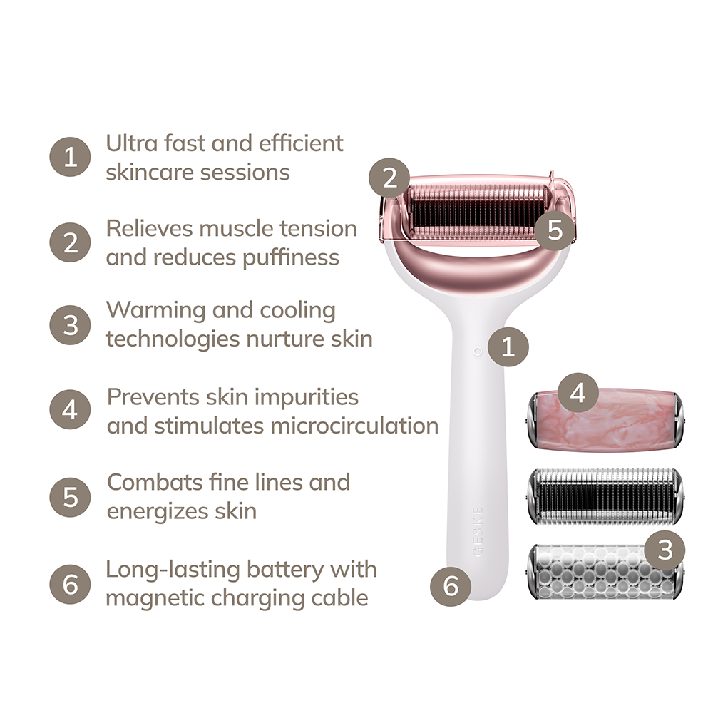 MicroNeedle Face and Body Roller 9 in 1 Aparat de microneedling Starlight