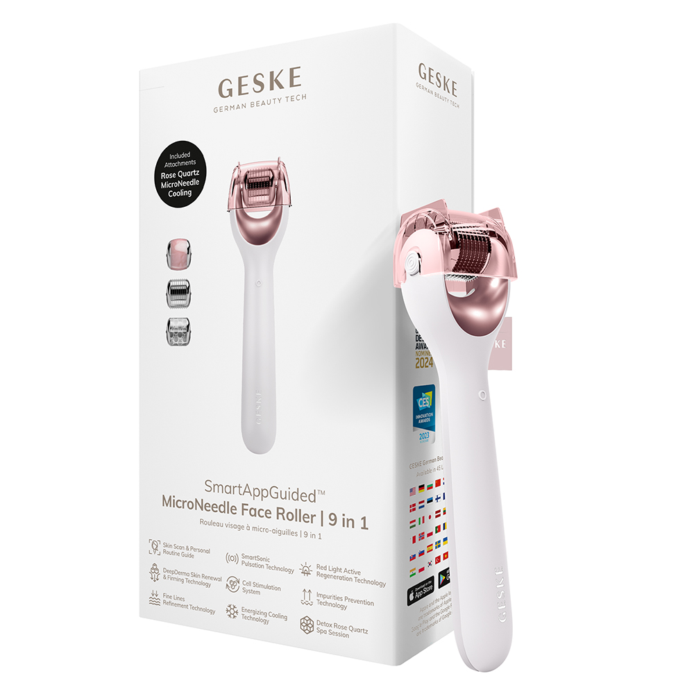 GESKE SmartAppGuided Rola Dermatologica pentru Fata 9 in 1 Starlight- Microneedling si Stralucire, 1 buc