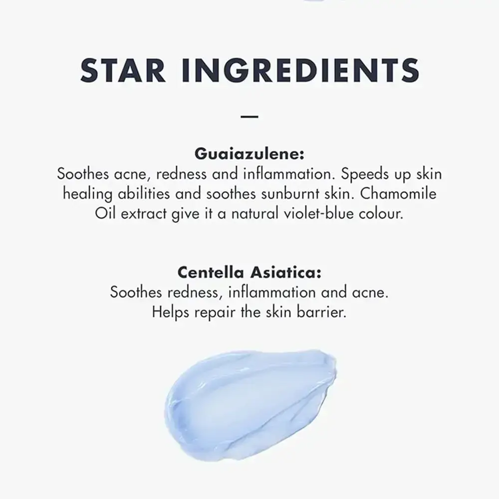 Dear Klairs Midnight Blue Crema pentru Fata - Calmeaza Intens Roseata si Hidrateaza Pielea Sensibila, 20 ml