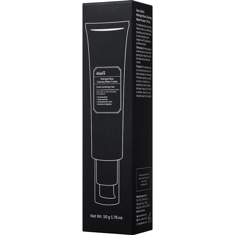 Dear Klairs Midnight Blue Crema pentru fata Midnight Blue - Calmarea tenului iritat si hidratare intensa, 50 gr