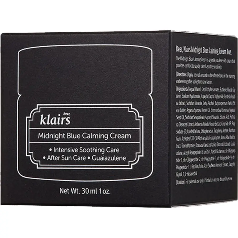 Dear Klairs Midnight Blue Crema de Fata Calmanta 30 ml - Efect Calmanti si Regenerare Piele Sensibila, 30 ml