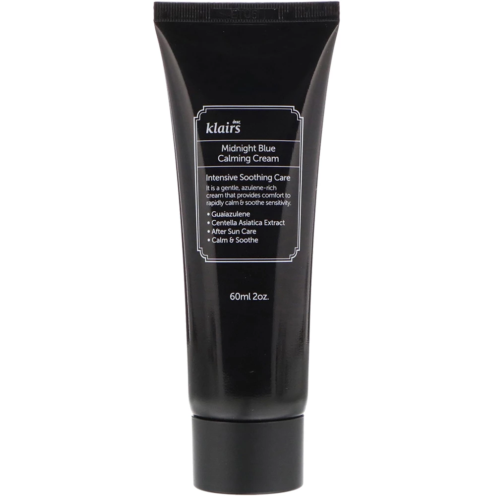 Dear Klairs Midnight Blue Crema de Fata Calmare Intensiva - Calmare, Regenerare si Reducerea Roseatei, 60 ml