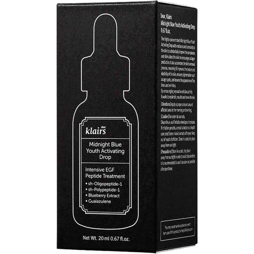 Midnight Blue Youth Activating Drop Ser de fata de noapte anti-imbatranire cu peptide 20 ml