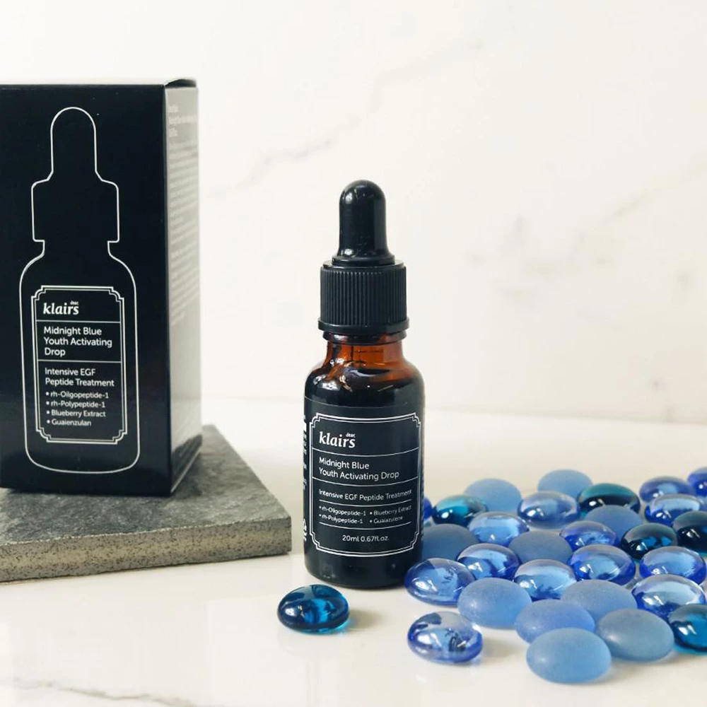 Midnight Blue Youth Activating Drop Ser de fata de noapte anti-imbatranire cu peptide 20 ml