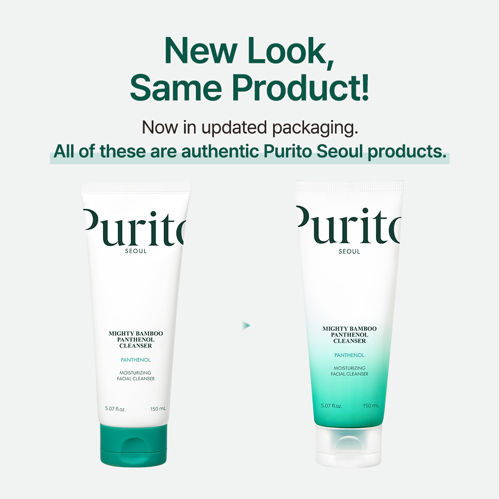 PURITO Mighty Bamboo Panthenol Cleanser - gel de curatare formulat cu extract de bambus Damyang si panthenol, care contribuie la curatarea delicata si la metinerea confortului pielii - 150 ml