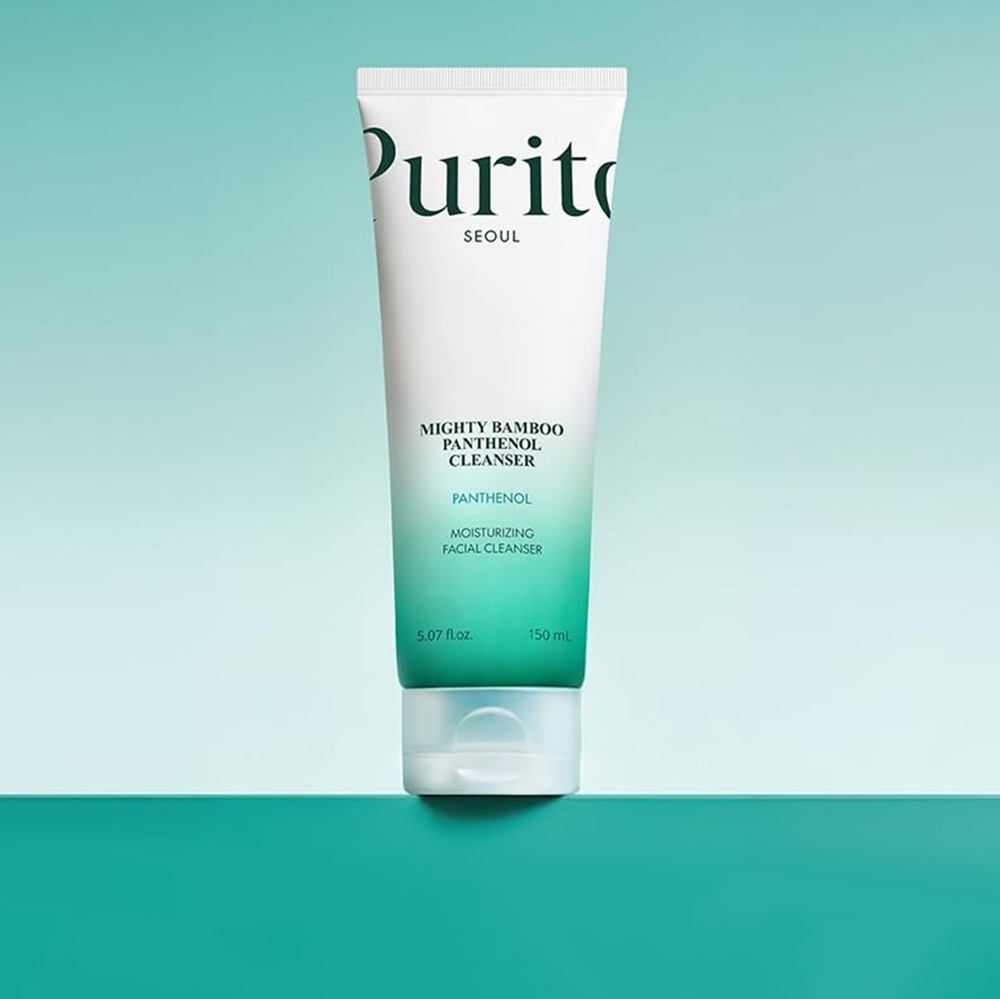 PURITO Mighty Bamboo Panthenol Cleanser - gel de curatare formulat cu extract de bambus Damyang si panthenol, care contribuie la curatarea delicata si la metinerea confortului pielii - 150 ml