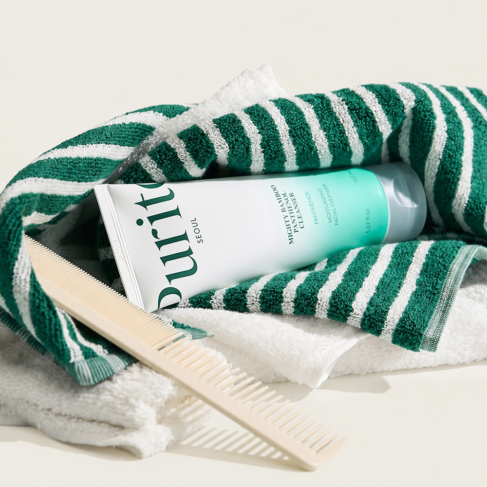 PURITO Mighty Bamboo Panthenol Cleanser - gel de curatare formulat cu extract de bambus Damyang si panthenol, care contribuie la curatarea delicata si la metinerea confortului pielii - 150 ml