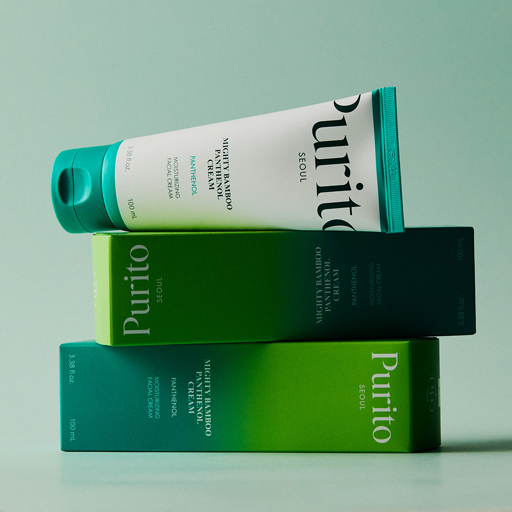 PURITO Mighty Bamboo Panthenol Cream - crema de fata formulata cu panthenol si squalane, care contribuie la hidratarea pielii si la mentinerea confortului cutanat - 100 ml