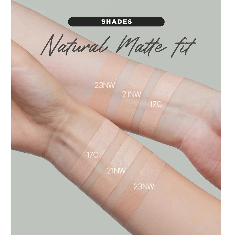 GIVERNY Milchak Matte Cushion Fond de ten 23NW Medium Beige - Matifiere si Protectie UV SPF40, 12 gr