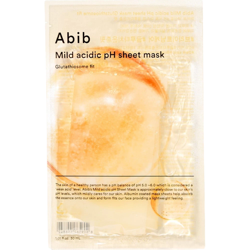 ABIB Mild Acidic ph Sheet Mask Glutathiosome Fit masca de fata - luminozitate si hidratare, 30 ml