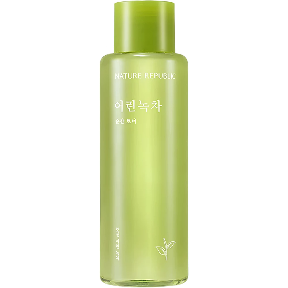 Nature Republic Mild Green Tea – Toner de Față Hidratant cu Extract de Ceai Verde, 155 ml