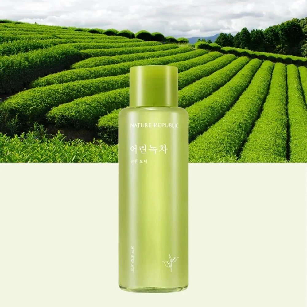 Nature Republic Mild Green Tea – Toner de Față Hidratant cu Extract de Ceai Verde, 155 ml