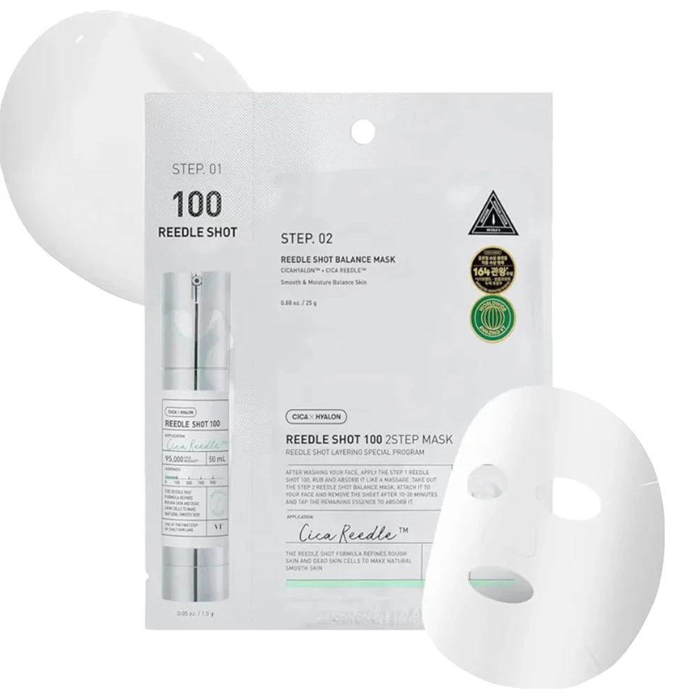VT COSMETICS Reedle Shot Masca de fata calmanta 100 - Hidratare intensa si elasticitate, 25g