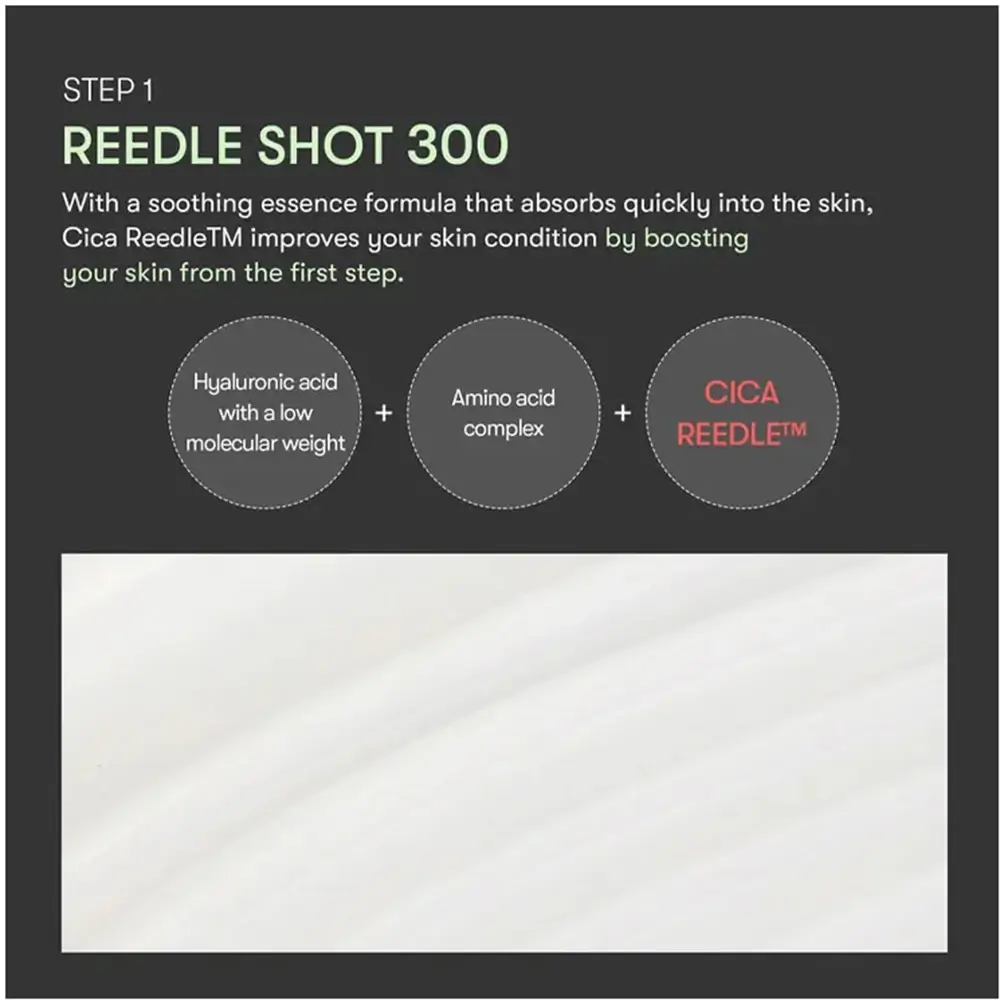 VT COSMETICS Reedle Shot 300 Masca de fata 2 pasi - Hidratare intensiva si Luminozitate profunda, 1,5 gr