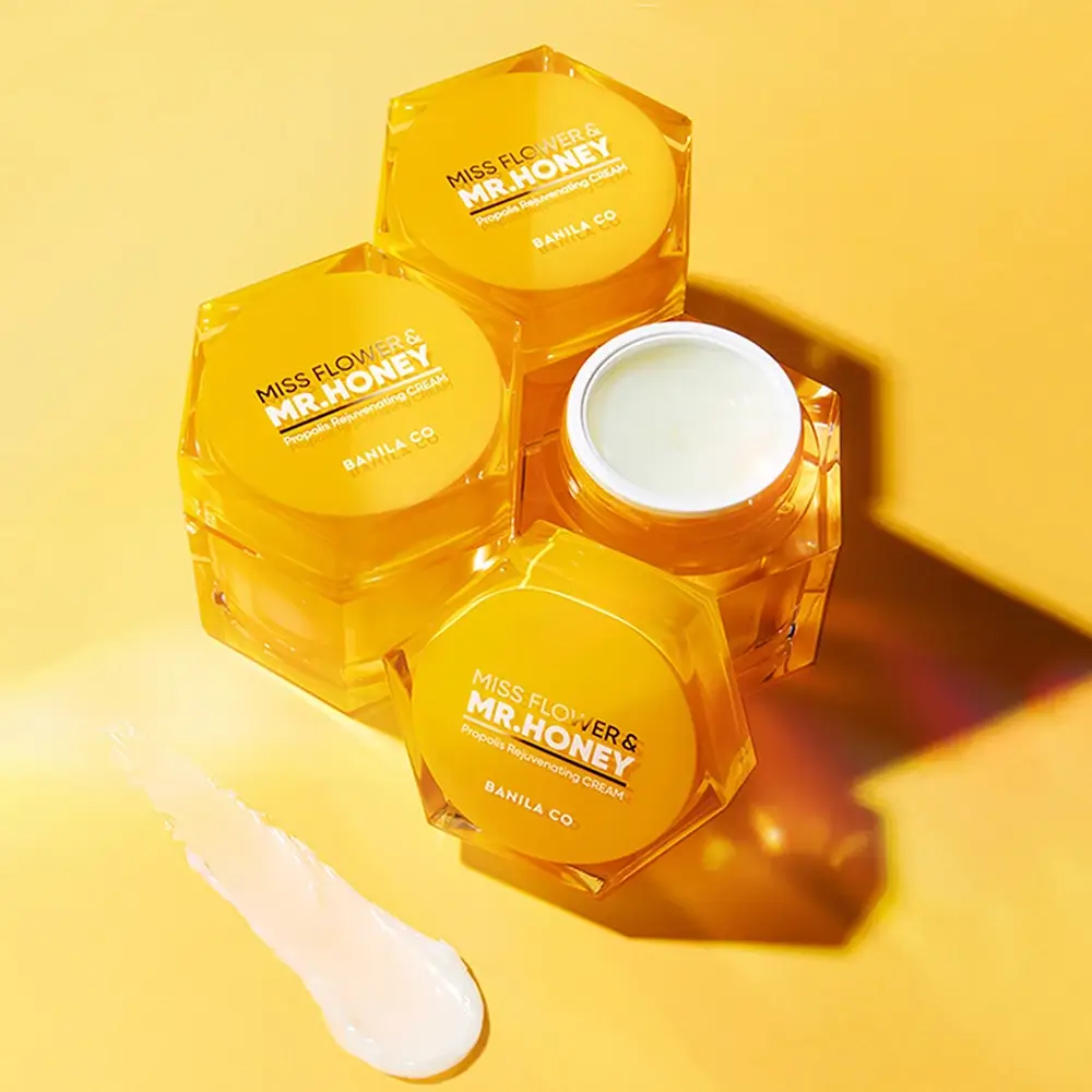 BANILA CO Miss Flower si Mr. Honey Crema pentru fata cu Propolis - Hidratare Intensiva si Rejuvenare cu Miere, 70 ml