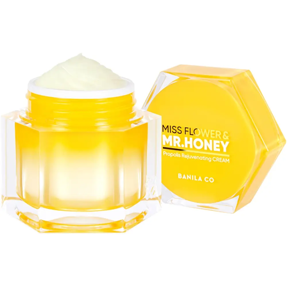 BANILA CO Miss Flower si Mr. Honey Crema pentru fata cu Propolis - Hidratare Intensiva si Rejuvenare cu Miere, 70 ml
