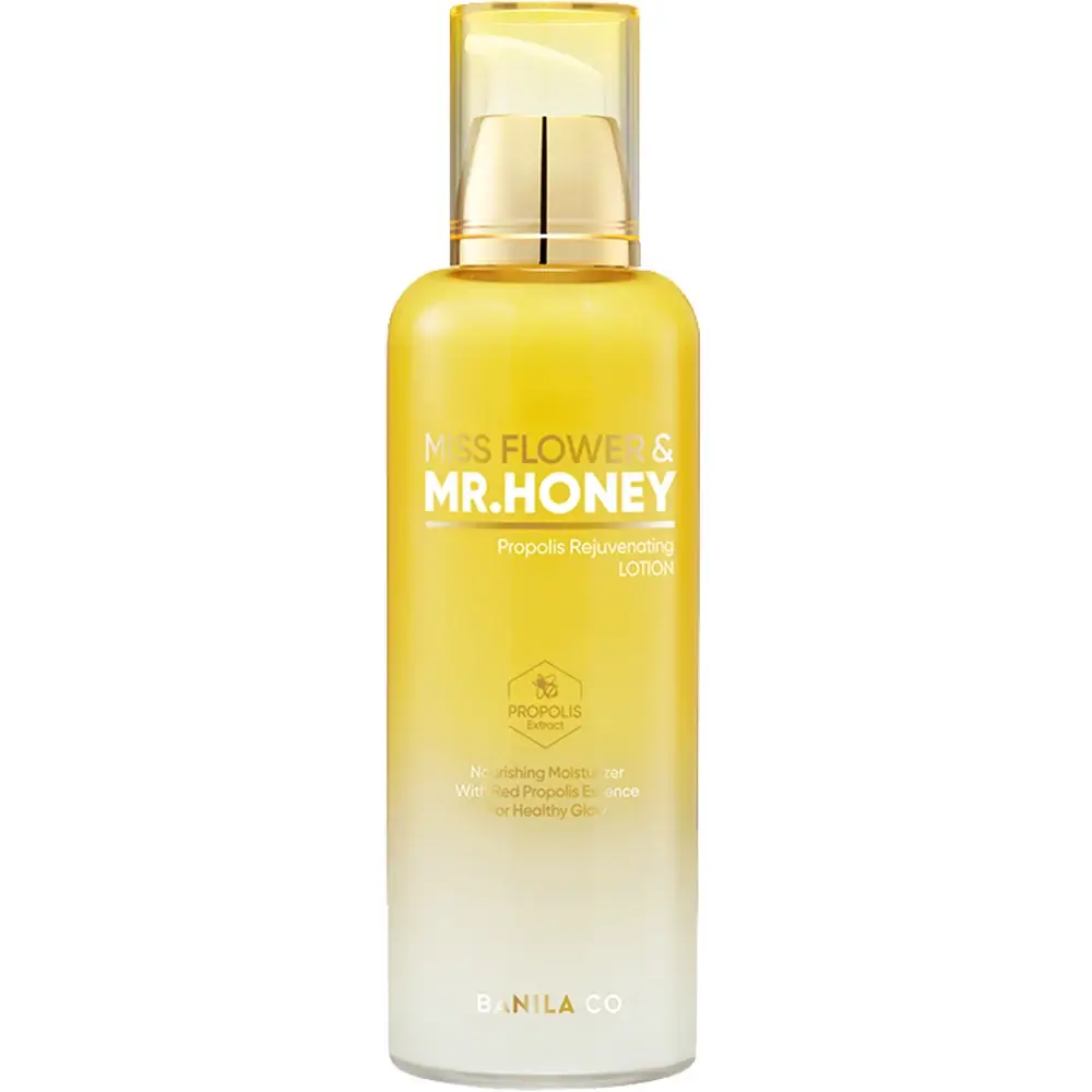 BANILA CO Miss Flower and Mr. Honey Lotiune de Fata cu Propolis - Hidratare si Nutritie Intensa, 150 ml