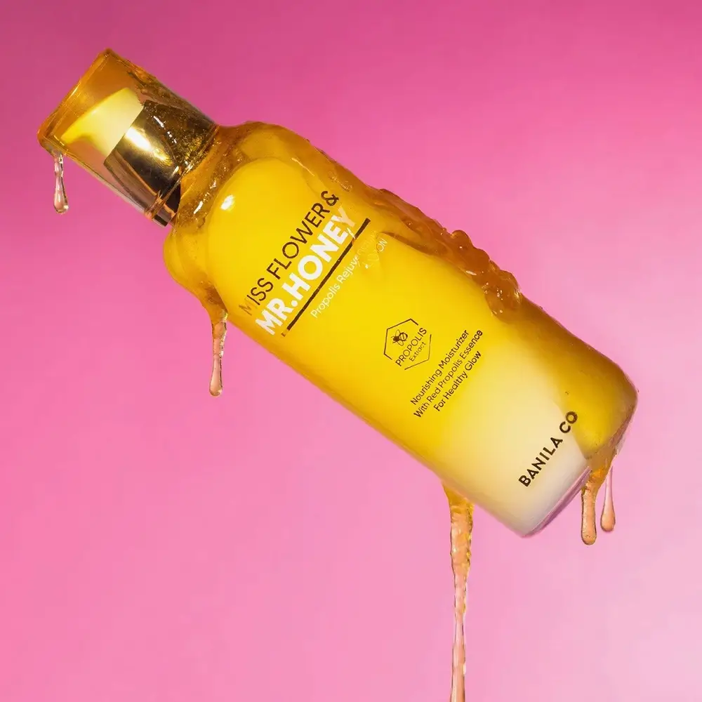 BANILA CO Miss Flower and Mr. Honey Lotiune de Fata cu Propolis - Hidratare si Nutritie Intensa, 150 ml
