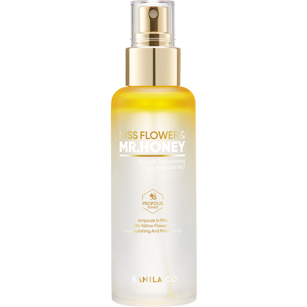 Miss Flower and Mr. Honey Propolis Rejuvenating Mist pentru revitalizare instantanee și hidratare intensă, 99 ml