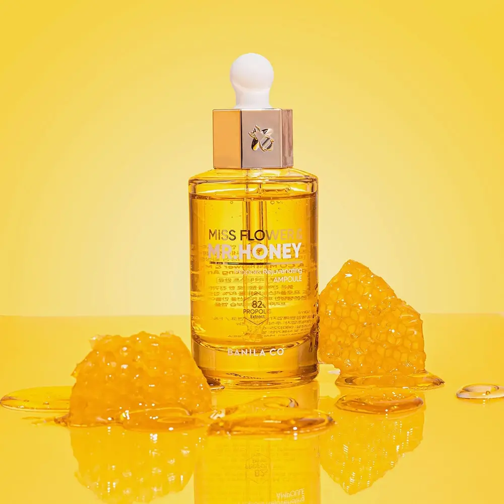 BANILA CO Miss Flower and Mr. Honey Ser pentru fata cu Propolis - Hidratare Intensiva si Stralucire, 50 ml